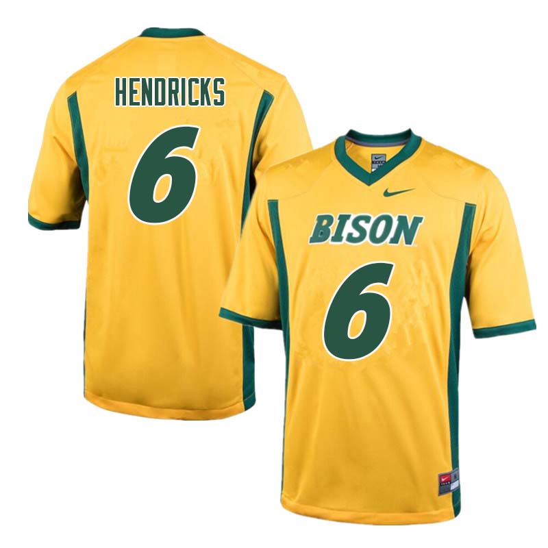 Men #6 James Hendricks North Dakota State Bison College Football Jerseys Sale-Yellow - Click Image to Close